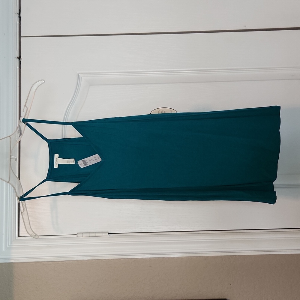 Soma cool nights blue green cami with shelf bra size small